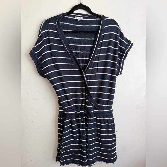 Splendid Pants - Splendid Blue and White striped Romper